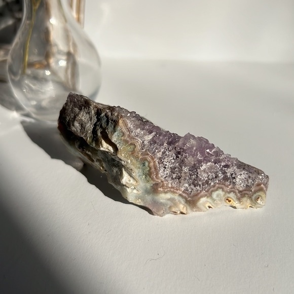 Amethyst Stalactite Uruguay Crystal Crystalline Structure Raw Mineral - Picture 7 of 12